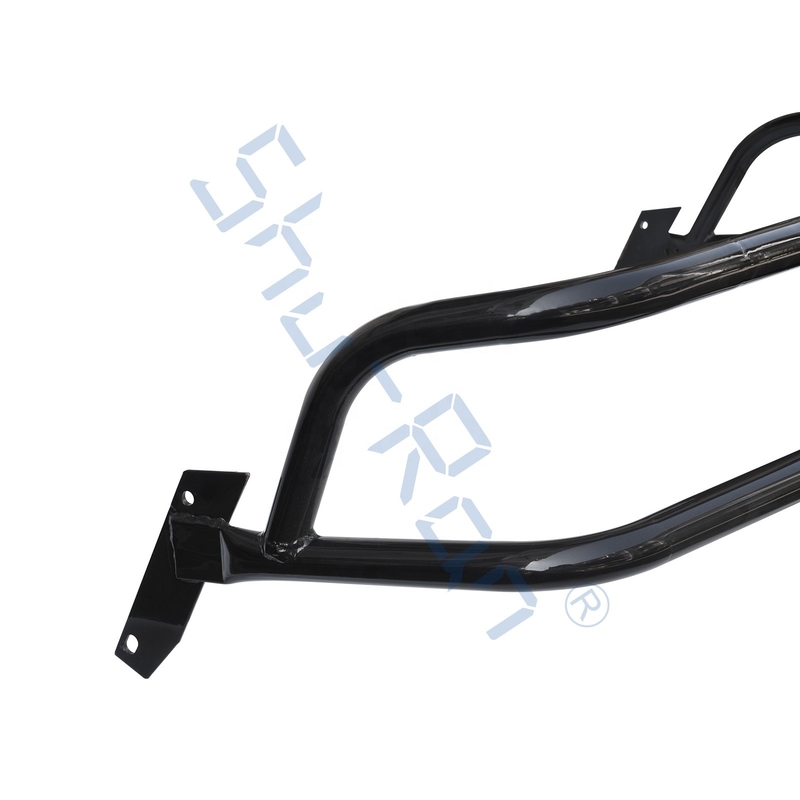 EZGO TXT 1994-2013 गोल्फ कार्ट के लिए फ्रंट ब्लैक पाउडर कोट स्टील ब्रश गार्ड